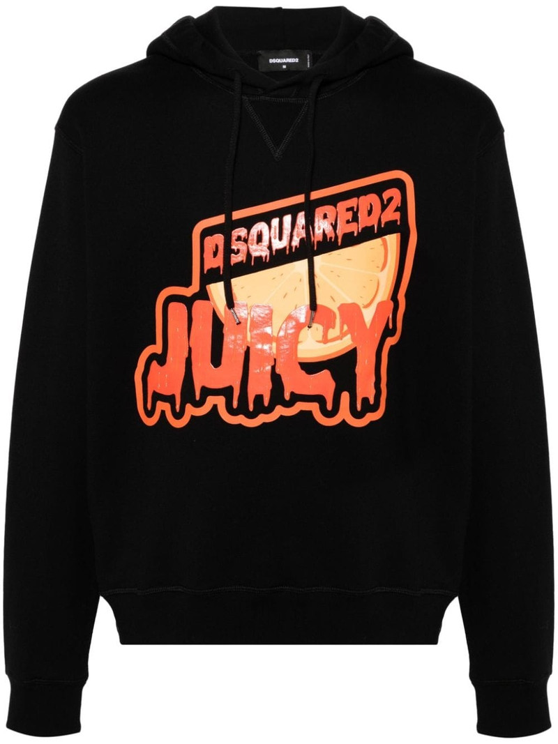 Juicy logo-print cotton hoodie 1