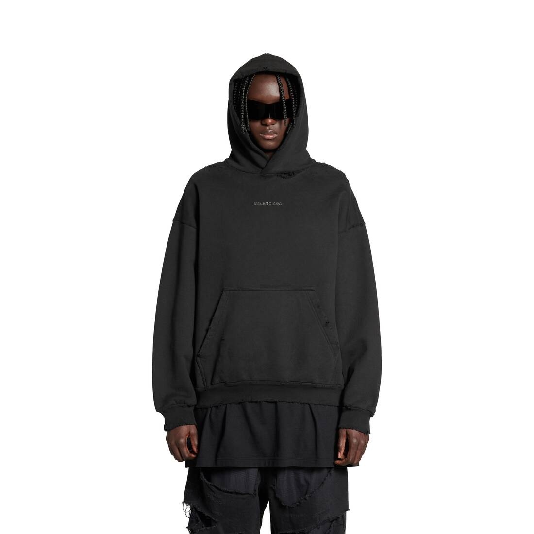 BALENCIAGA Balenciaga Back Hoodie Medium Fit in Black