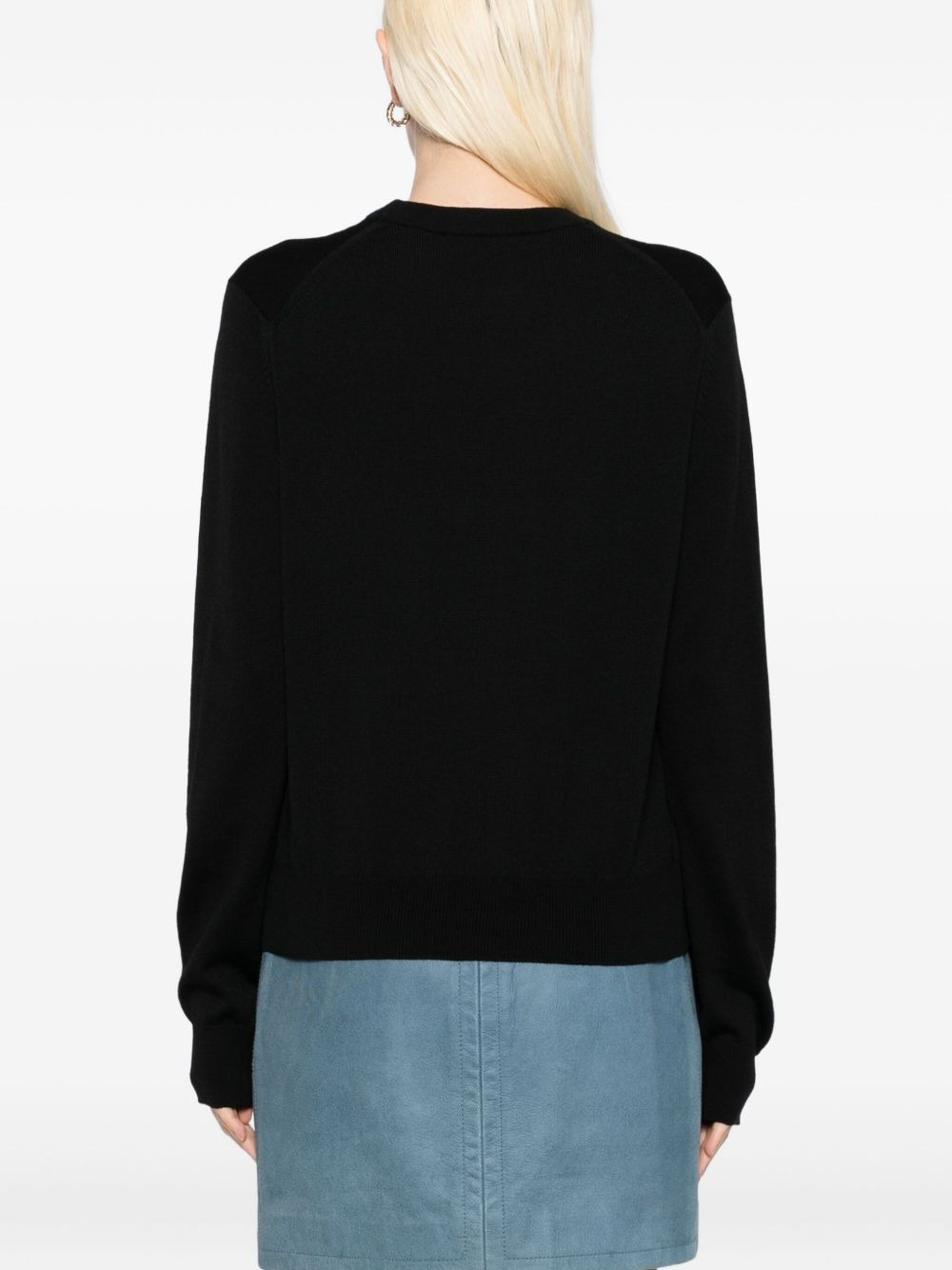 embroidered-logo jumper - 4
