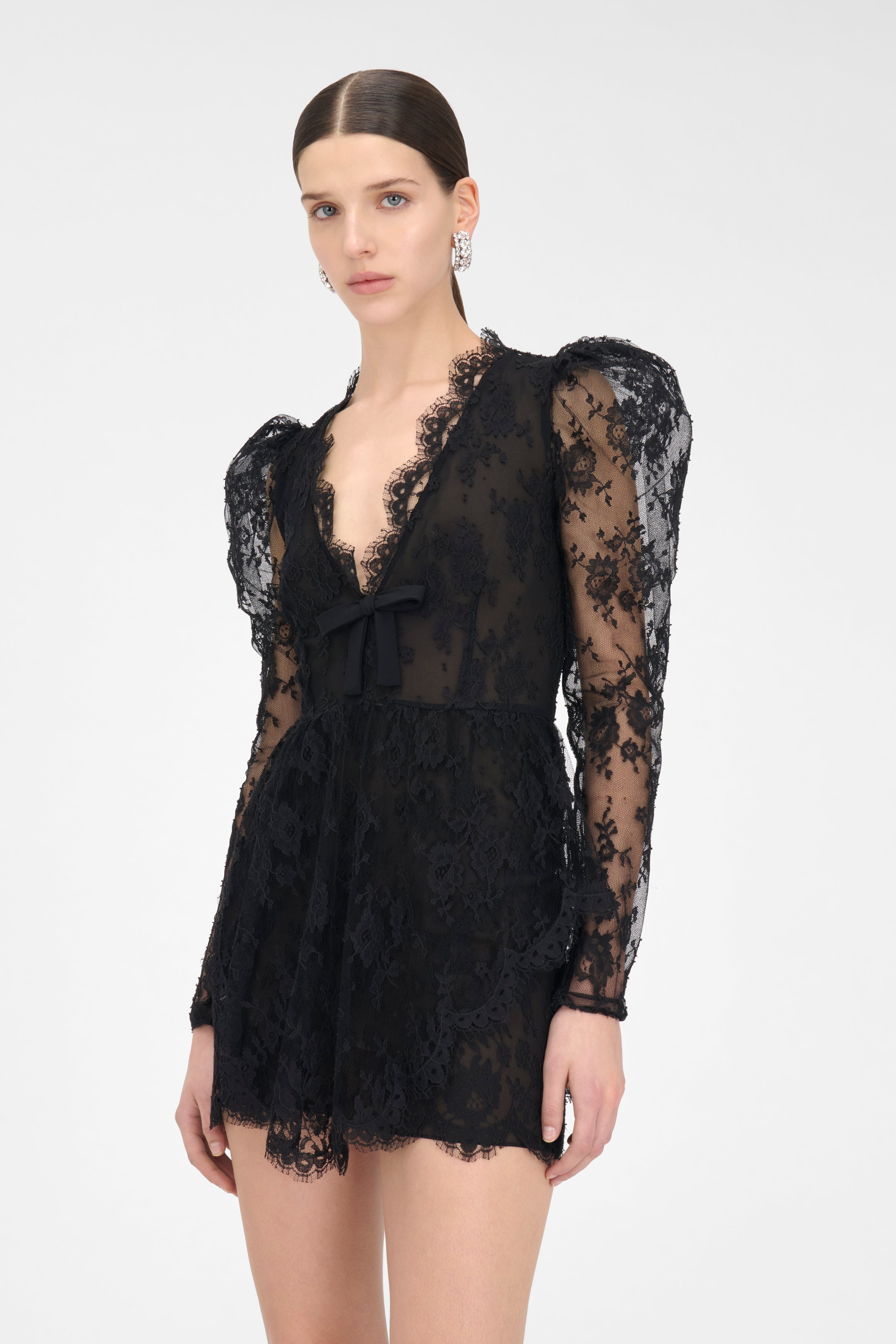 LACE MINI DRESS - 5