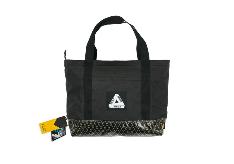 PALACE X-PAC COTTON CANVAS SHOPPER BAG BLACK 1