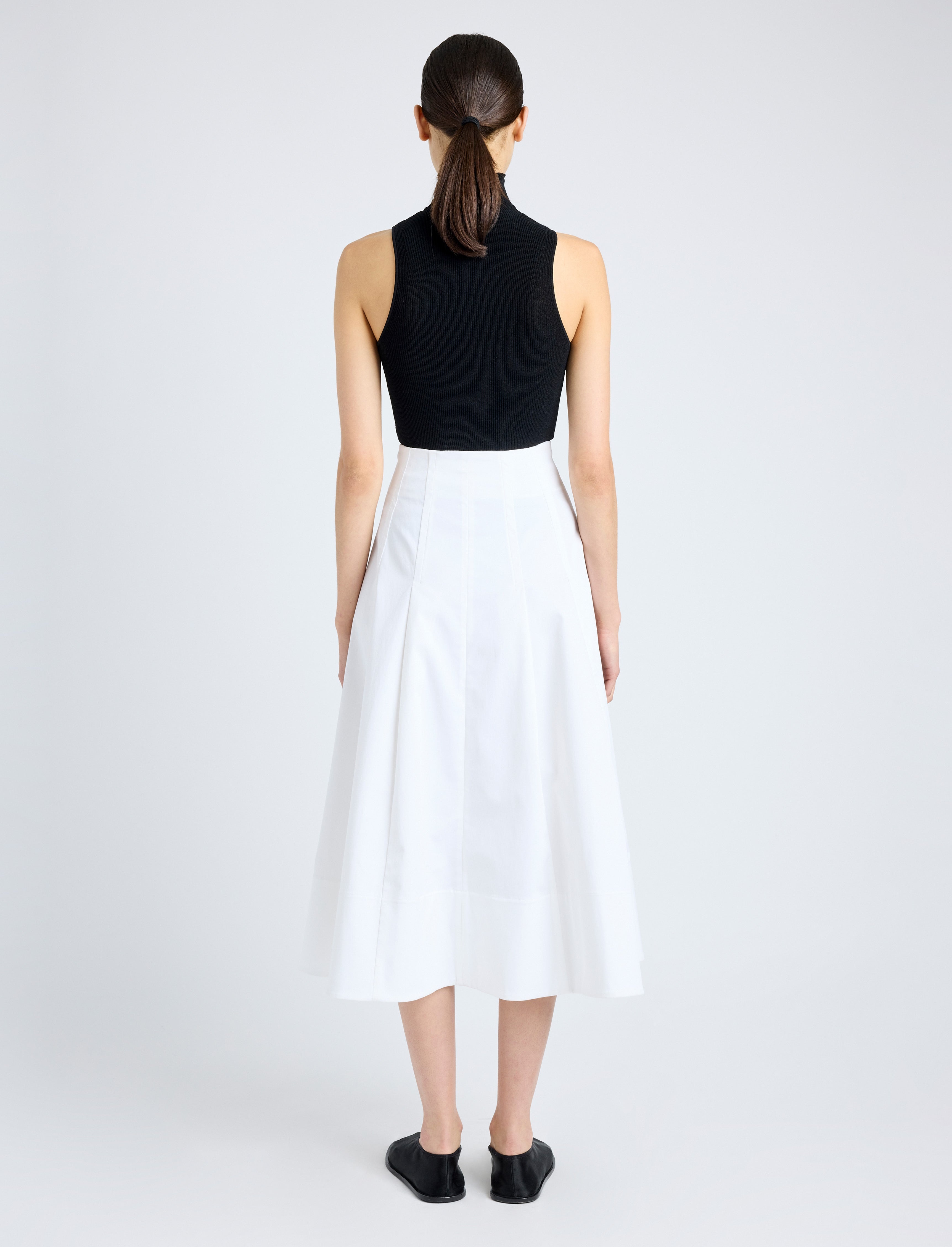 Moore Skirt in Organic Cotton Twill - 4