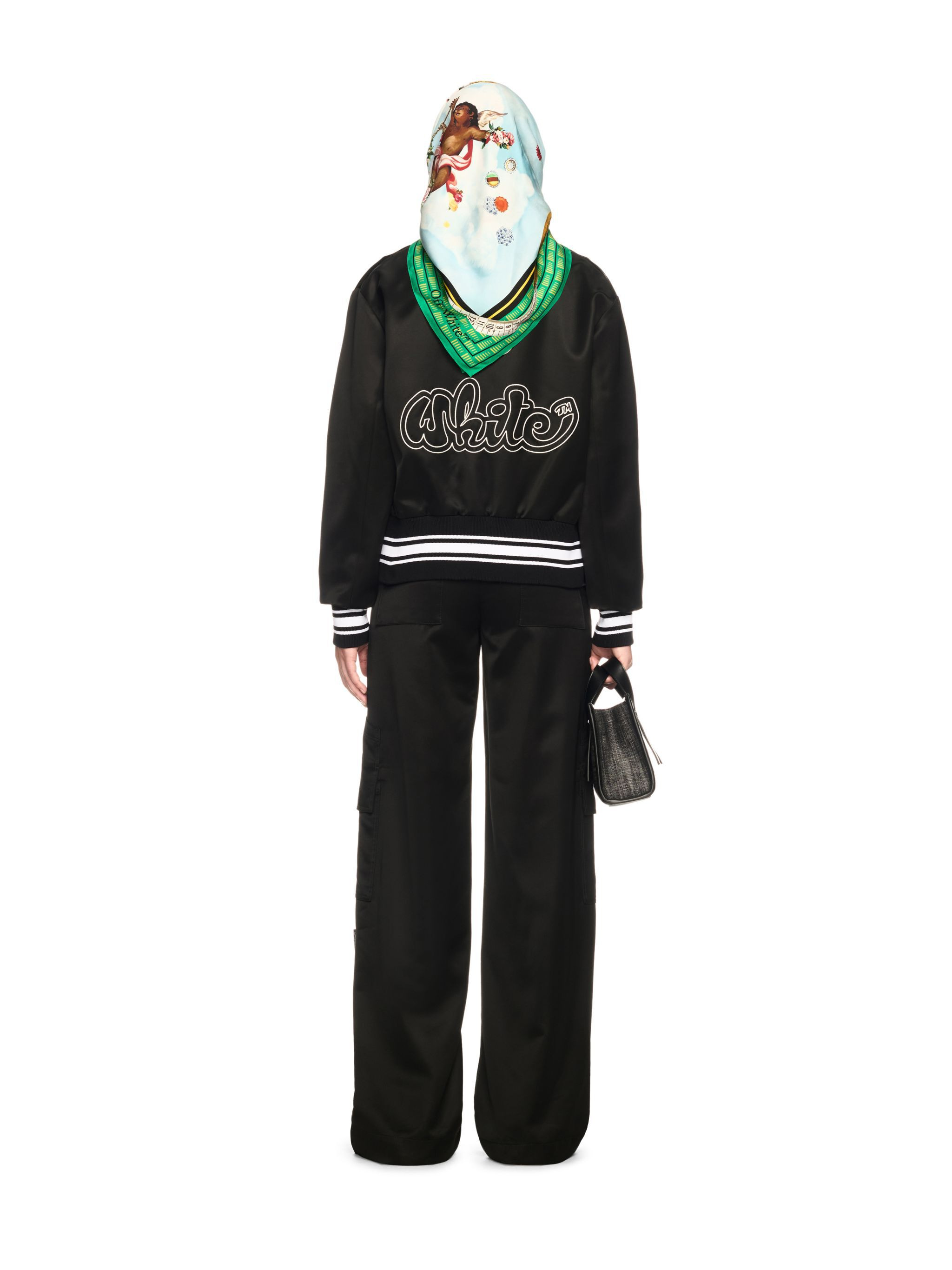 Black Toybox Satin Cargo Pants - 4