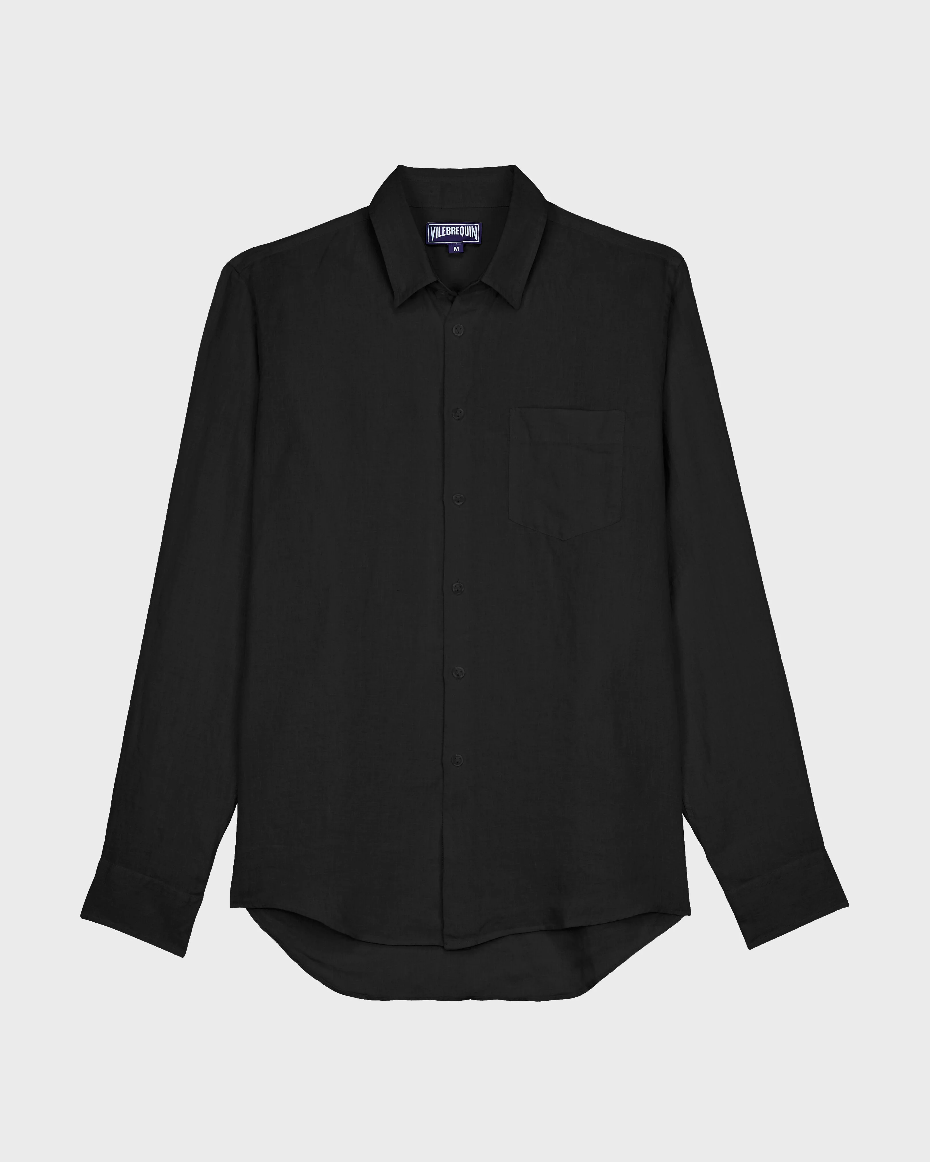 MEN LINEN SHIRT SOLID - 1