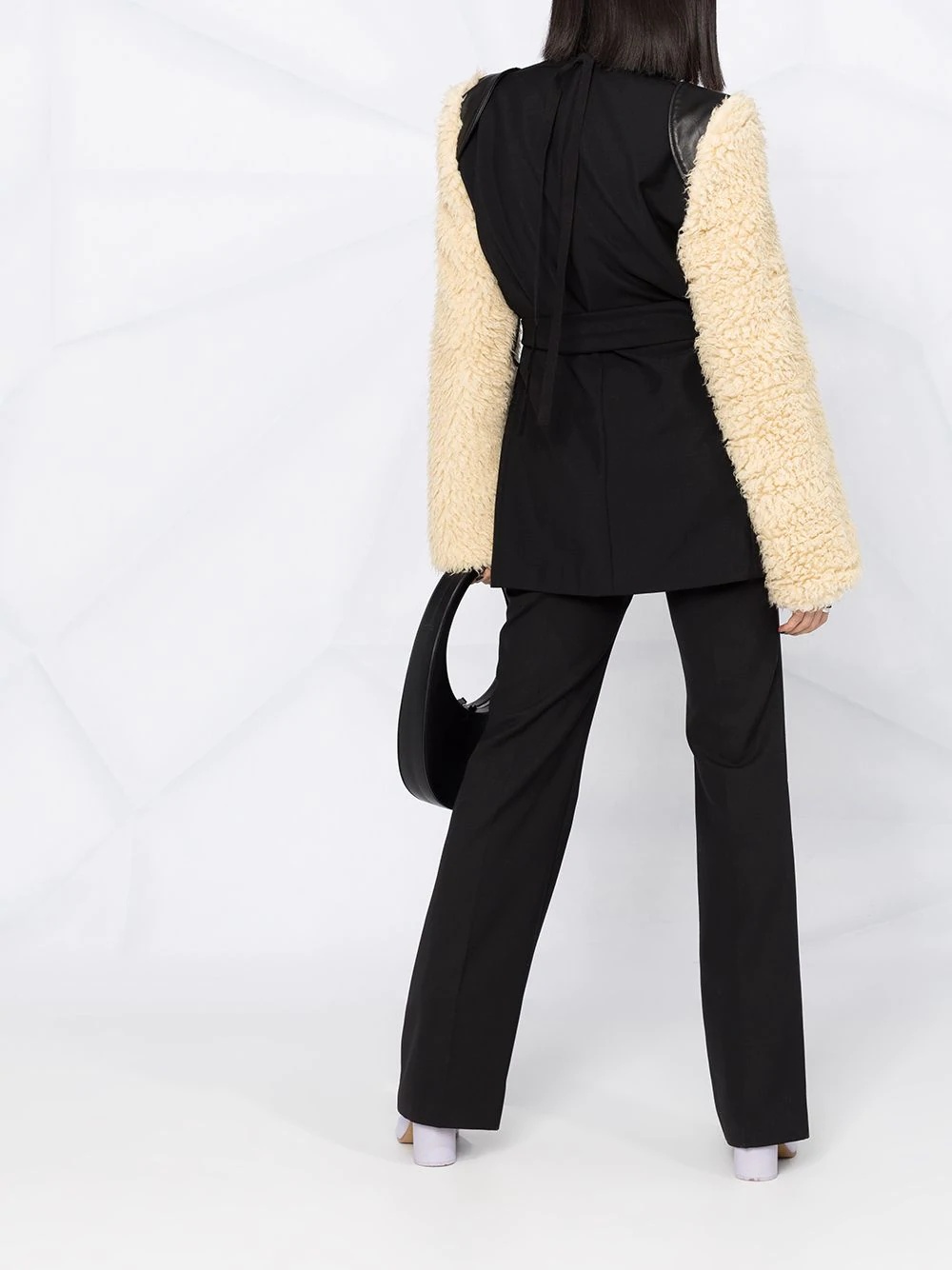 detachable faux-shearling sleeves - 6