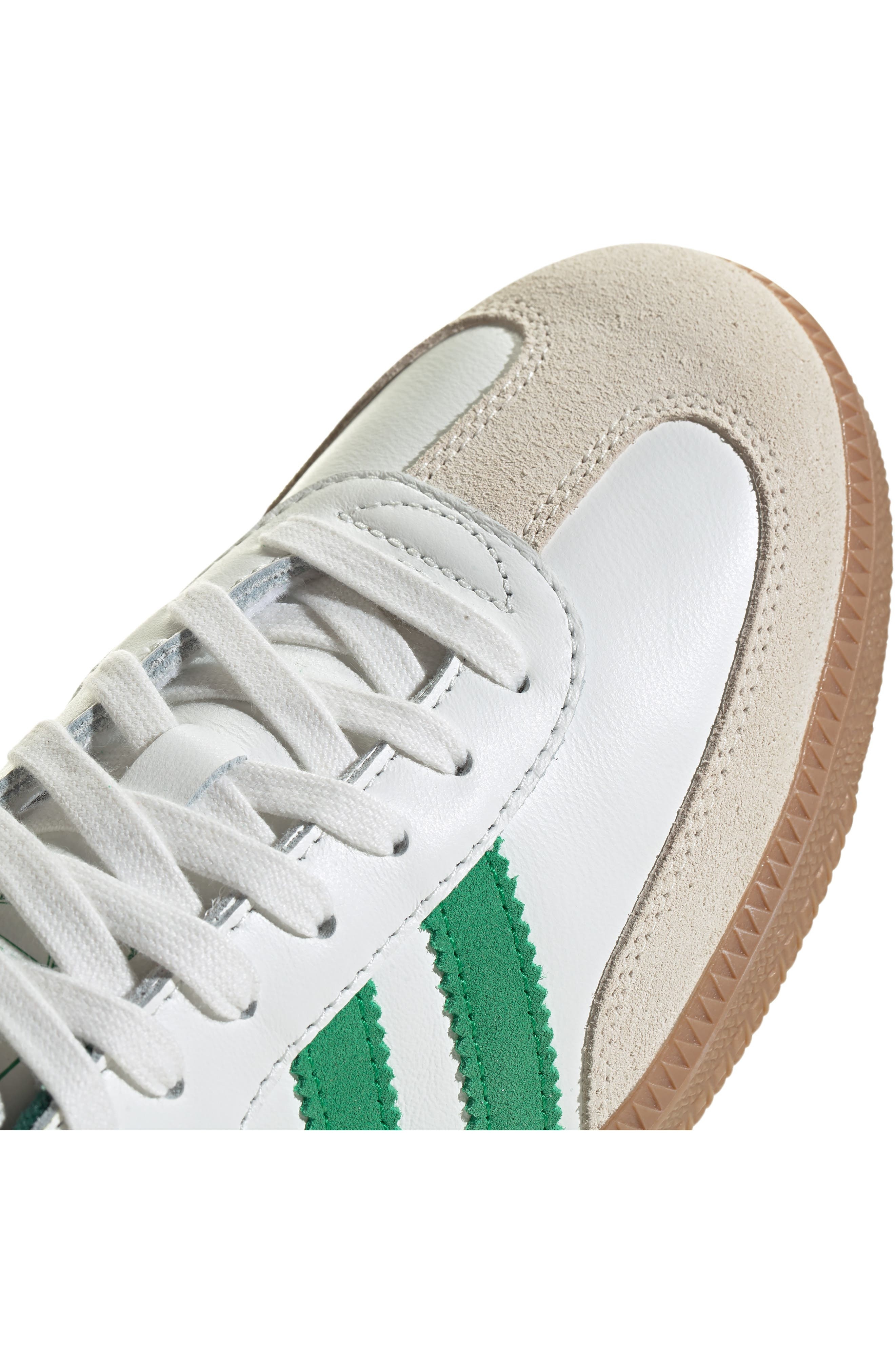 adidas Samba OG Sneaker in White/Green/Collegiate Green at Nordstrom - 7