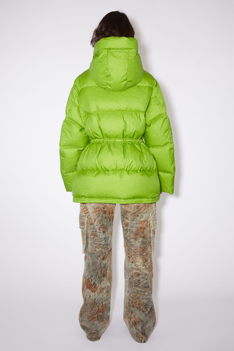 Hooded puffer jacket - Grass green 3