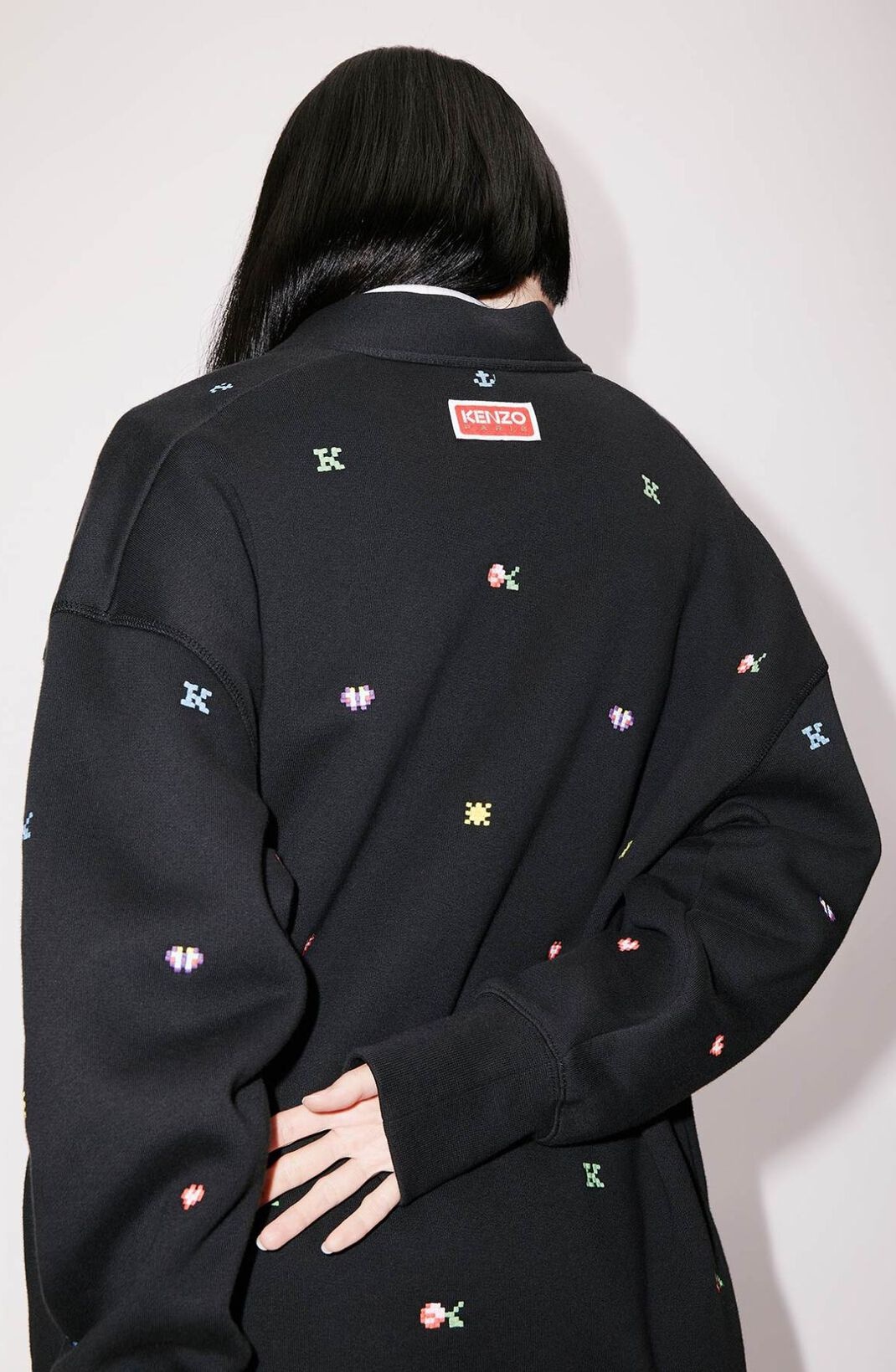 KENZO Pixels' cardigan dress - 6