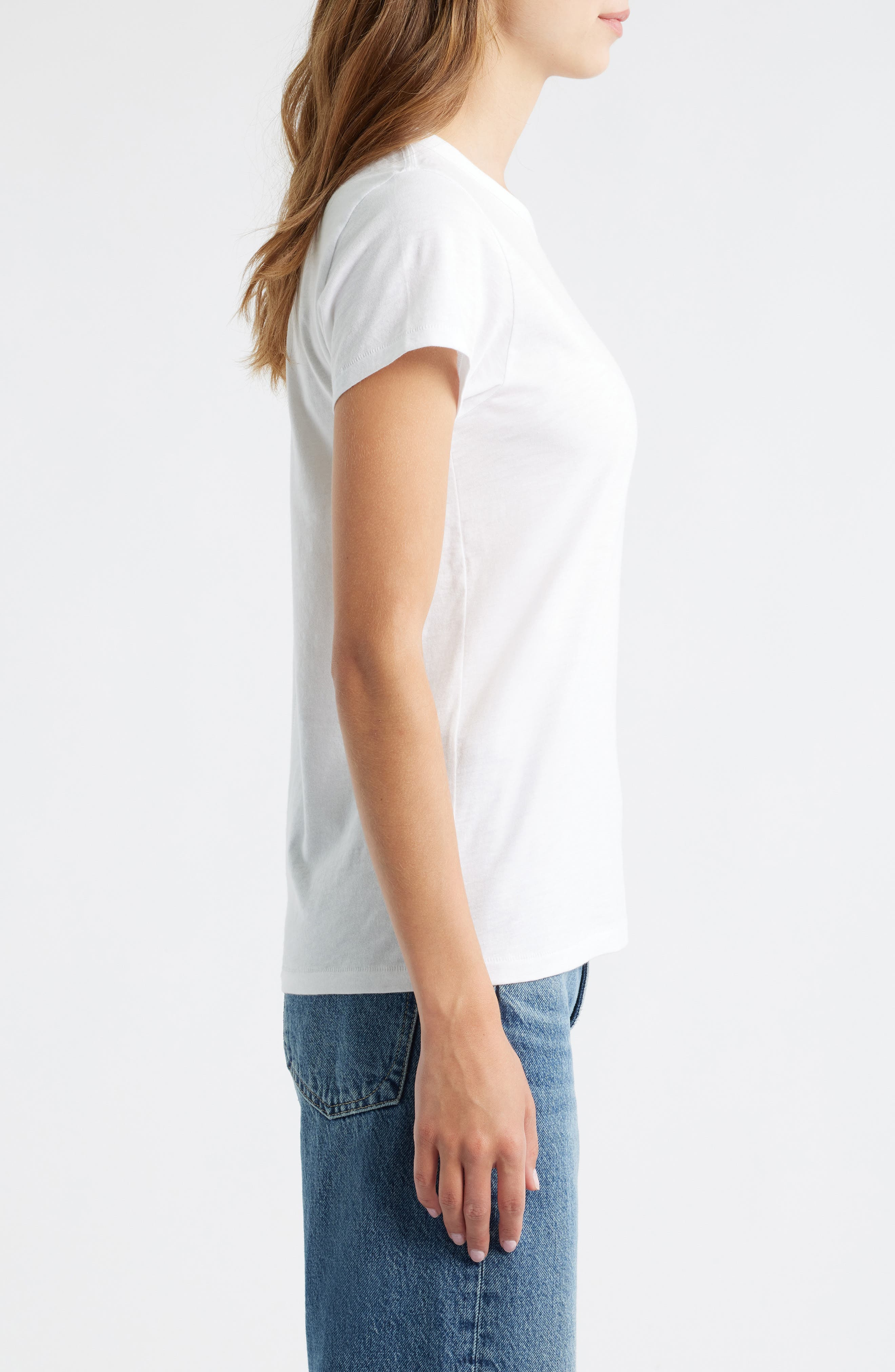 rag & bone Logo Lucky Charm Cotton T-Shirt in White at Nordstrom - 3