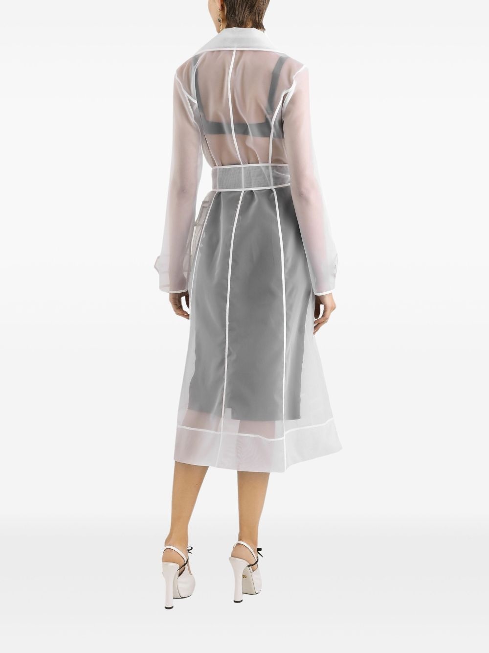 double-breasted trench coat - 3