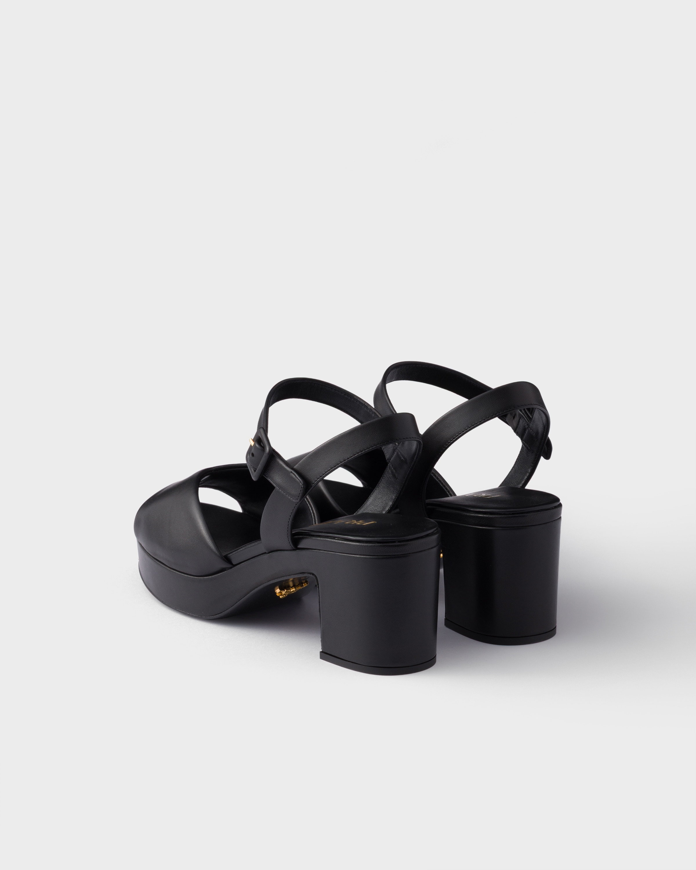 Padded nappa leather sandals - 4
