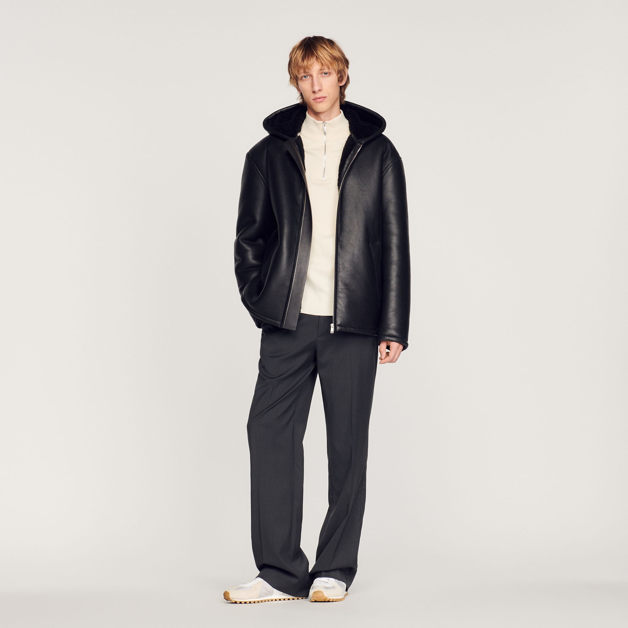 Hooded sheepskin jacket - 2