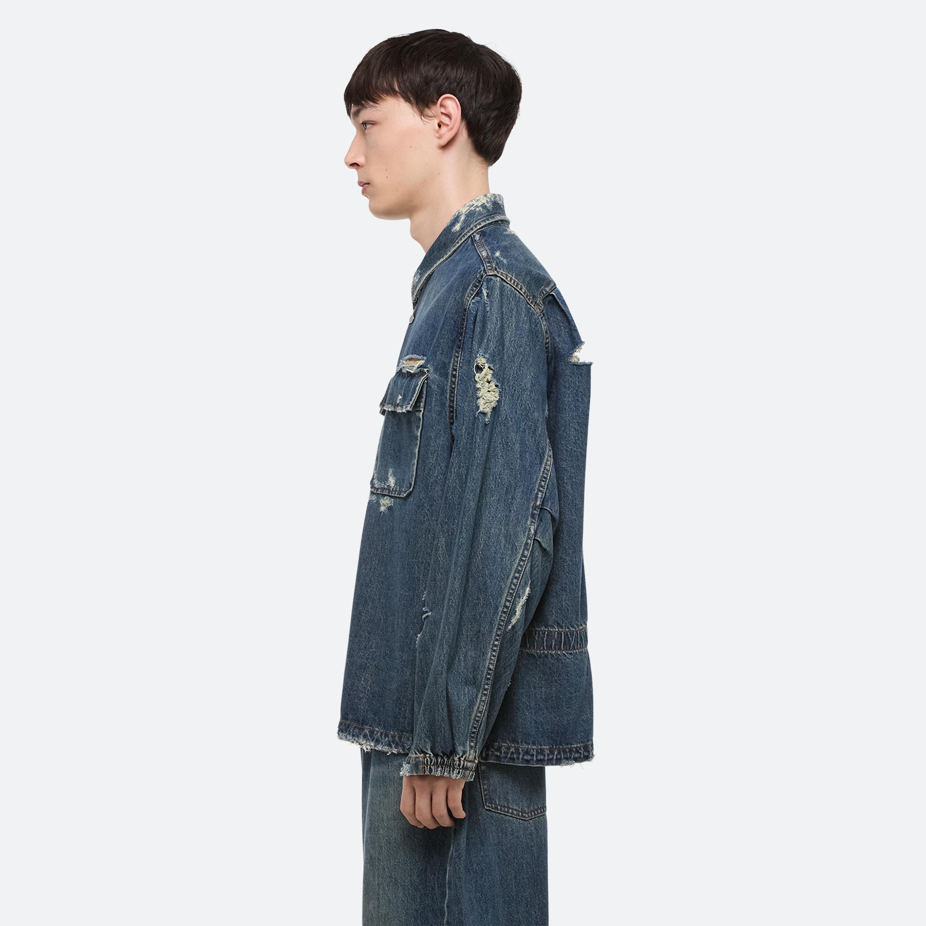 DENIM UNIFORM SHIRT - 4