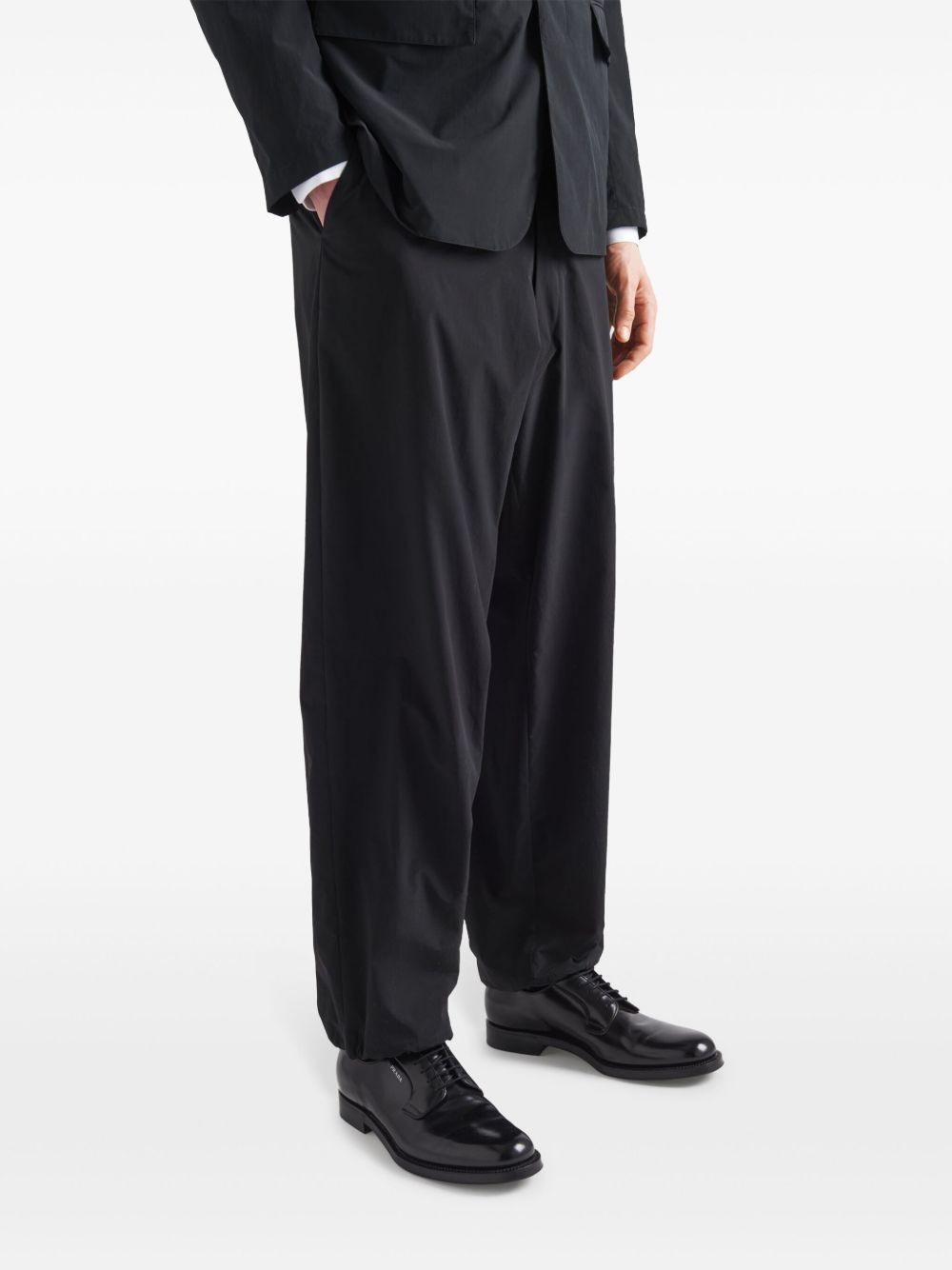 drawstring wide-leg trousers - 4