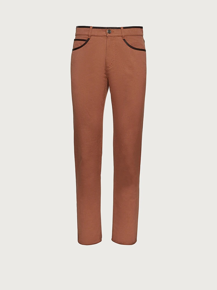 DENIM 5 POCKET TROUSERS - 1