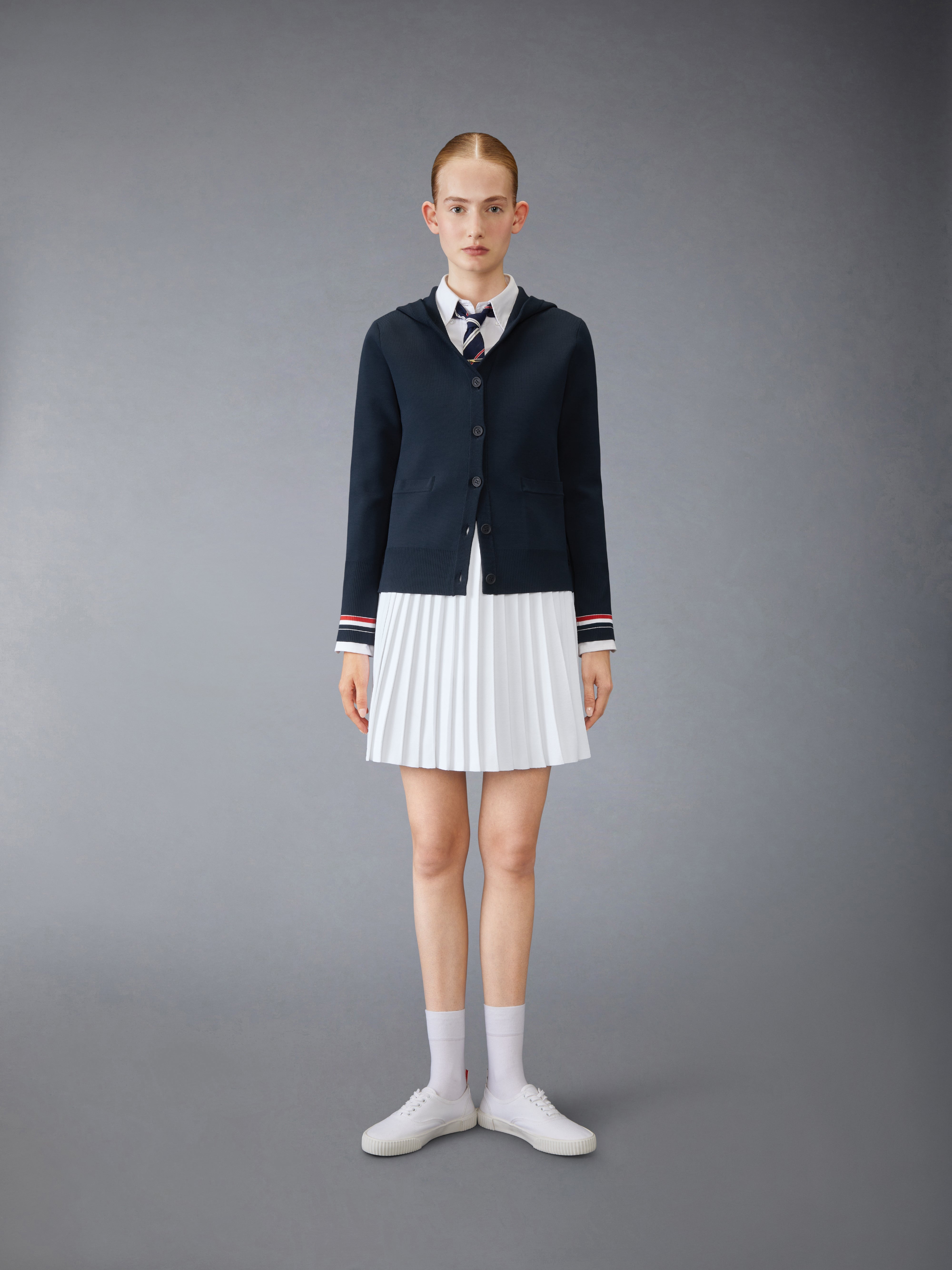 VISCOSE PLEATED MINI SKIRT - 5