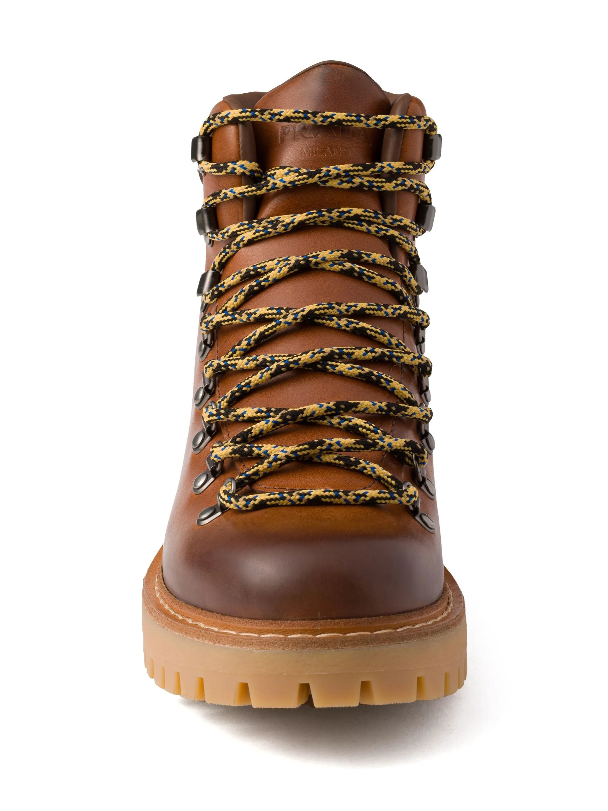 laced leather boots - 5