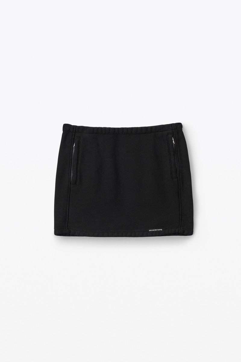 mini skirt in classic cotton terry 1