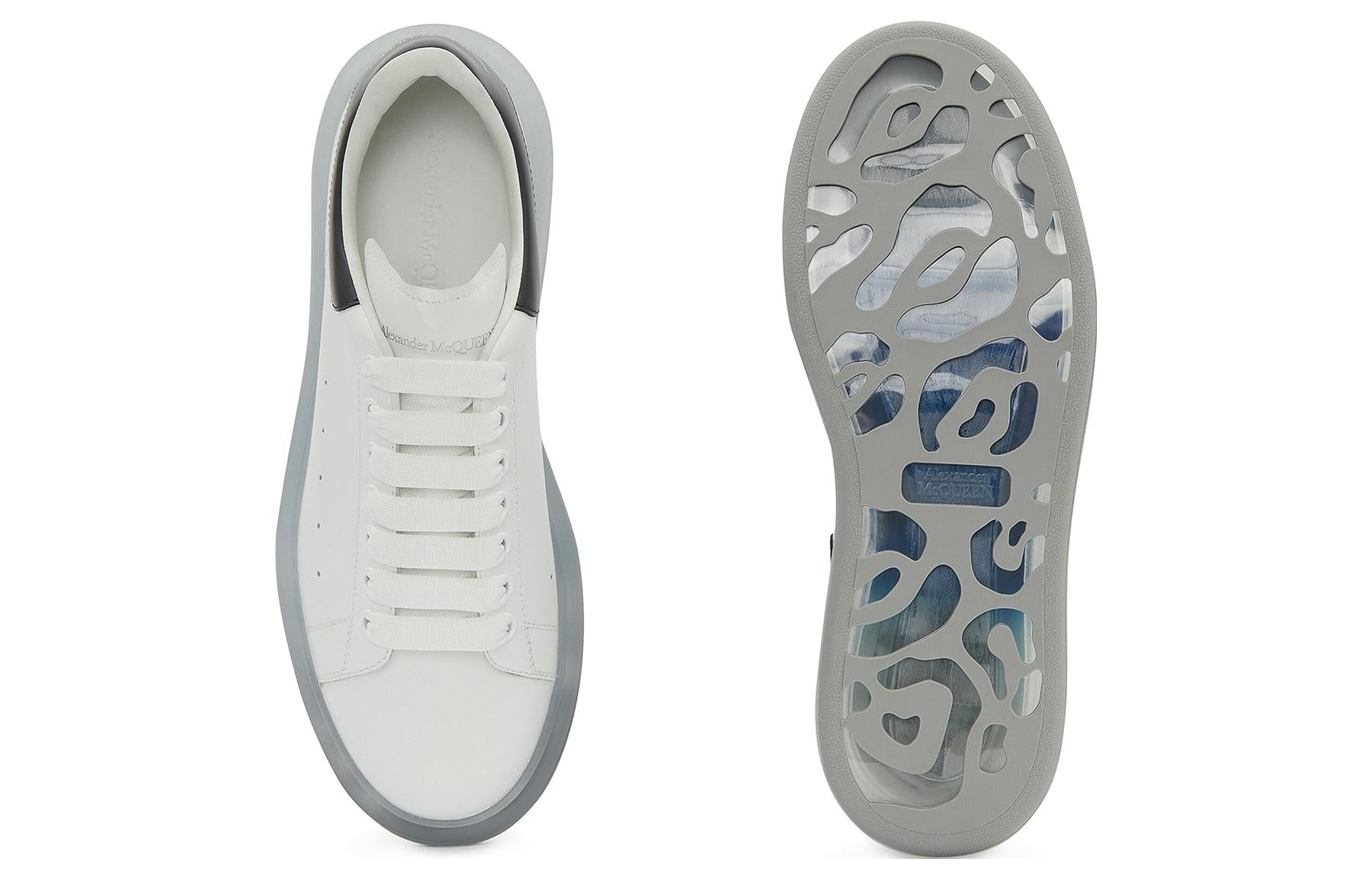 Alexander McQueen Oversized Sneakers 'Clear Sole White Navy Blue' 709817WICY19095 - 5