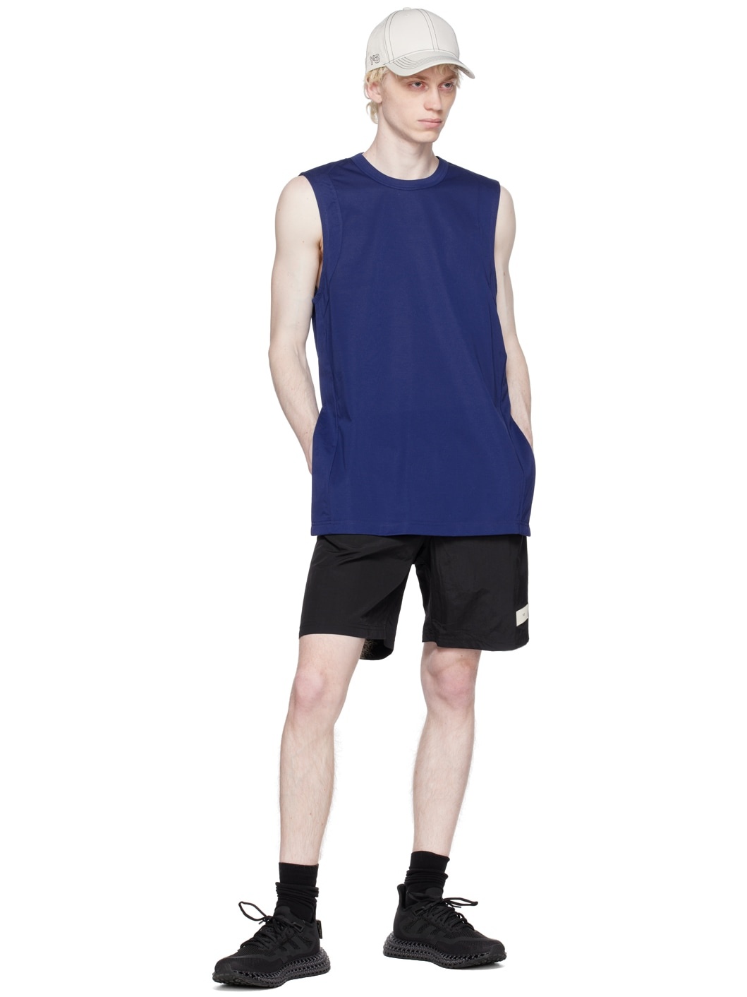 Blue Crewneck Tank Top - 4