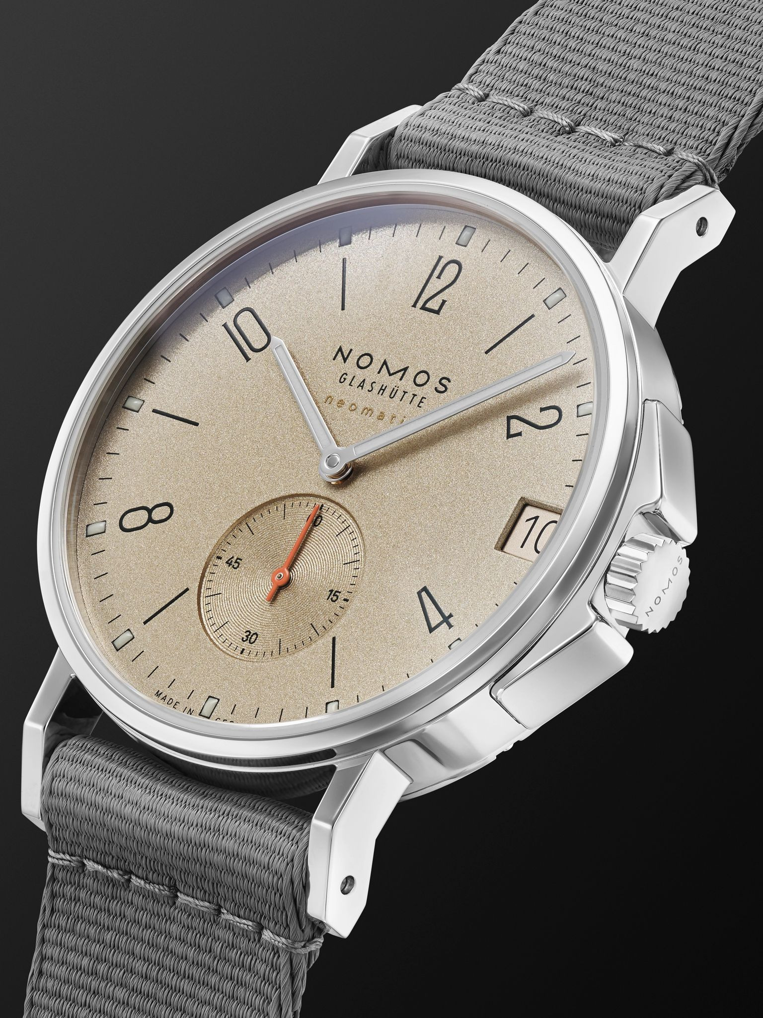 Ahoi Neomatik 38 Date Automatic 38.5mm Stainless Steel Watch, Ref. No. 527 Cream - 3