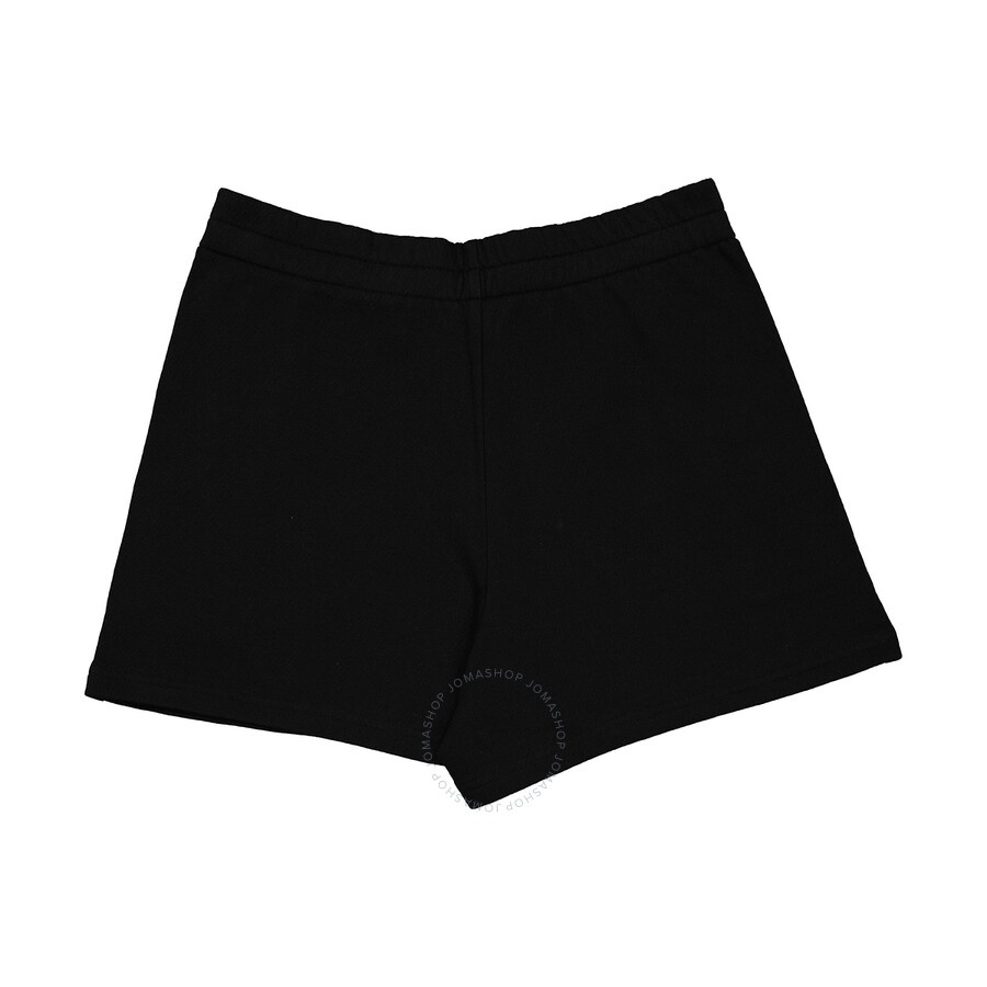 Moncler Ladies Black Palm Motif Logo Shorts - 2