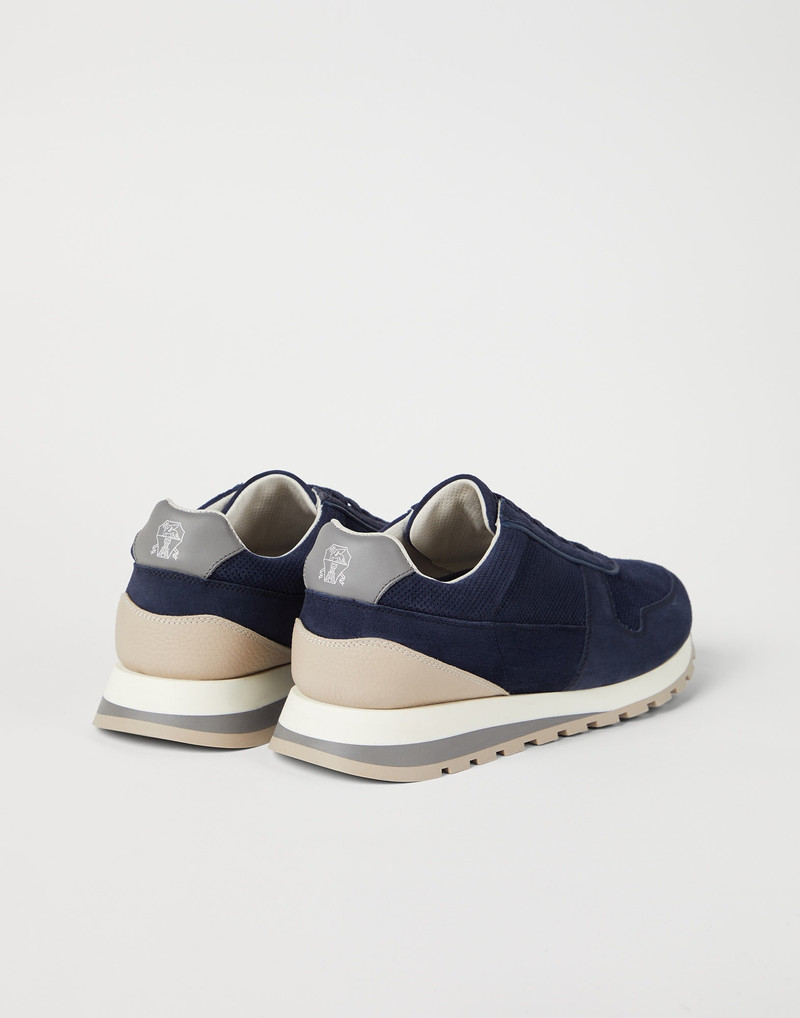 Brunello Cucinelli Punched suede runners outlook