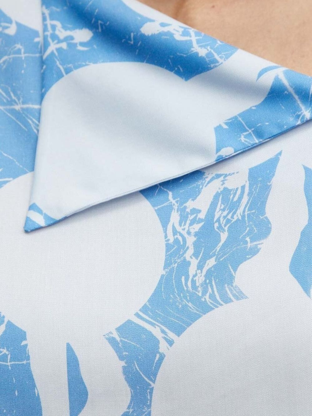 abstract-print short-sleeved blouse - 3