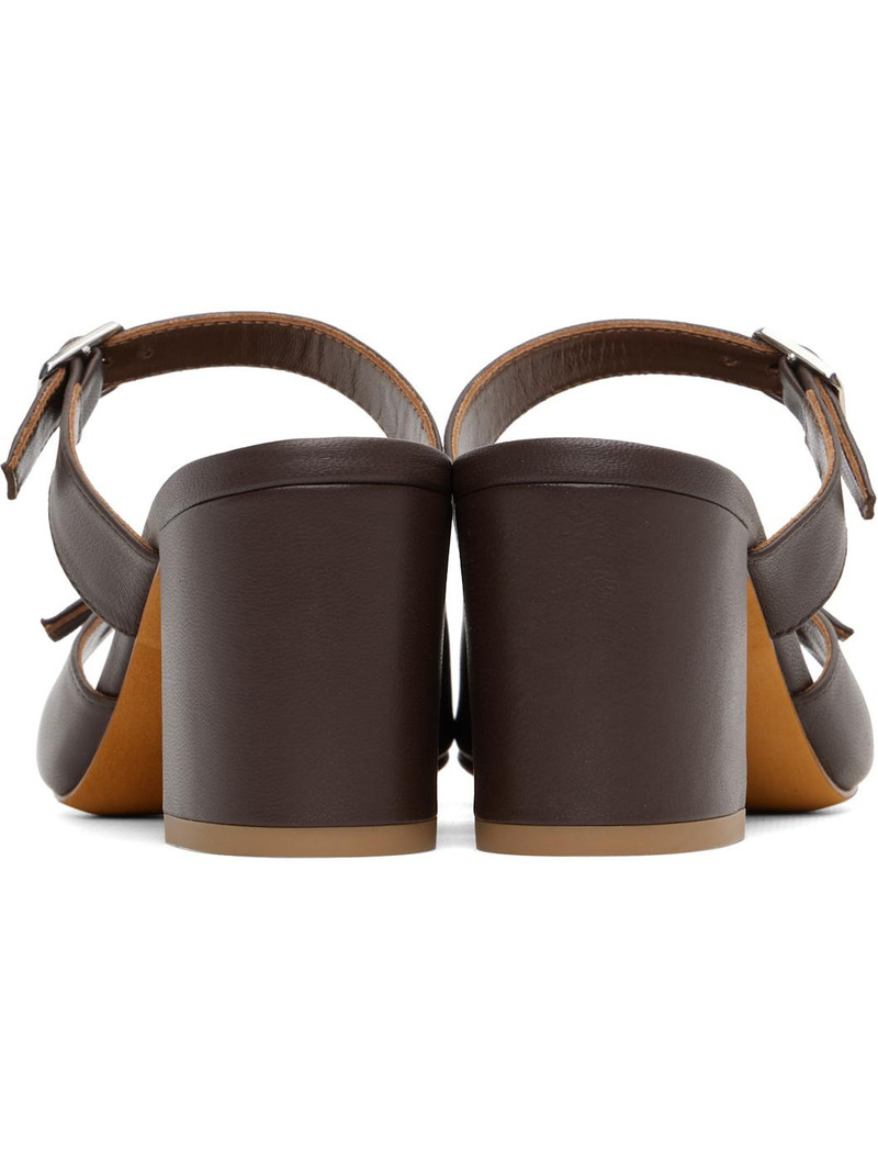 Brown Una Heeled Sandals 2