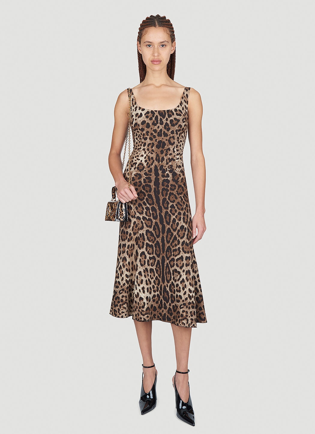 Leopard Print Midi Dress - 2