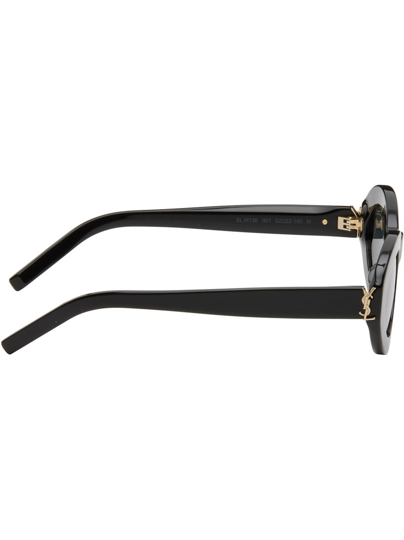 SAINT LAURENT Black SL M136 Sunglasses outlook