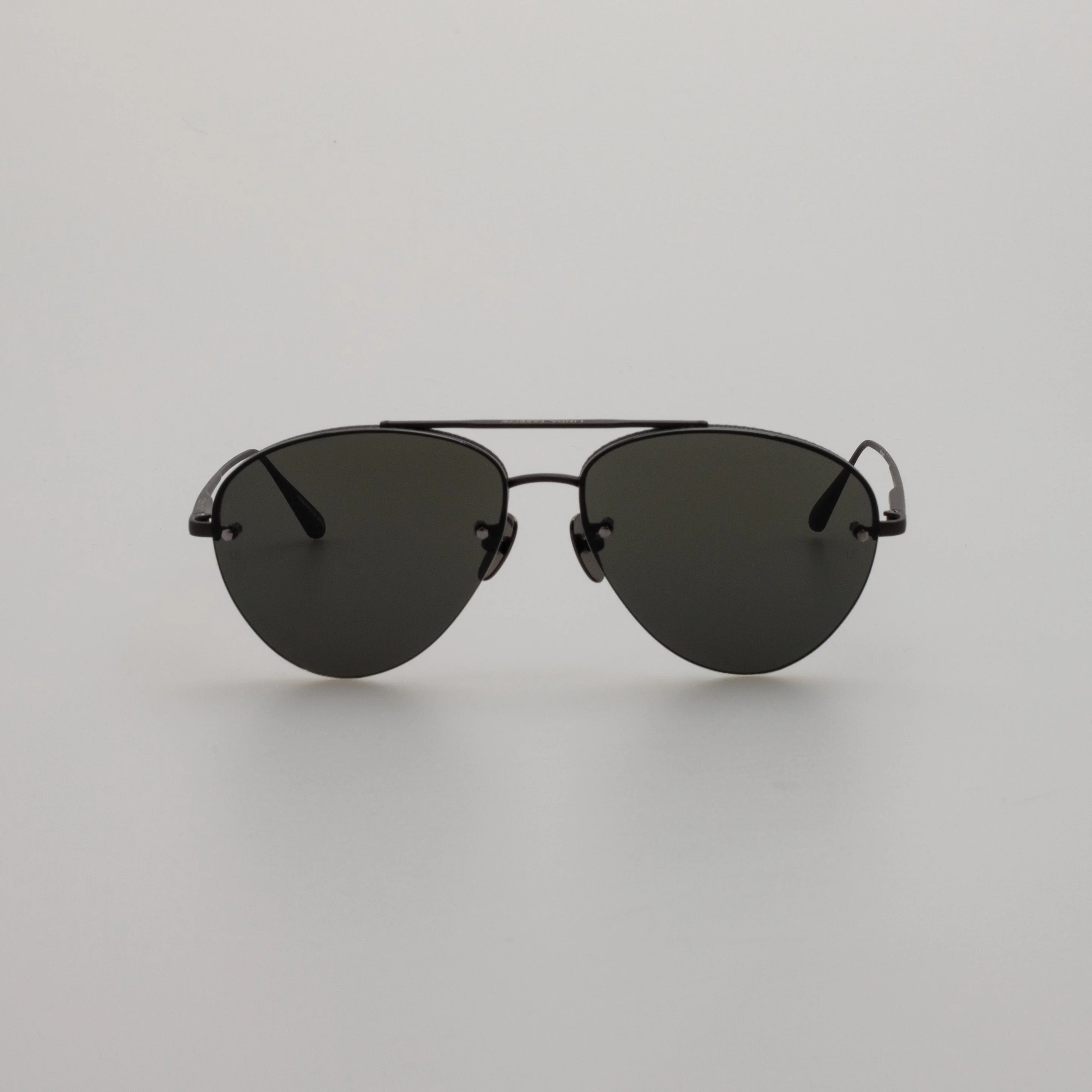 EDANO AVIATOR SUNGLASSES IN MATT NICKEL - 1