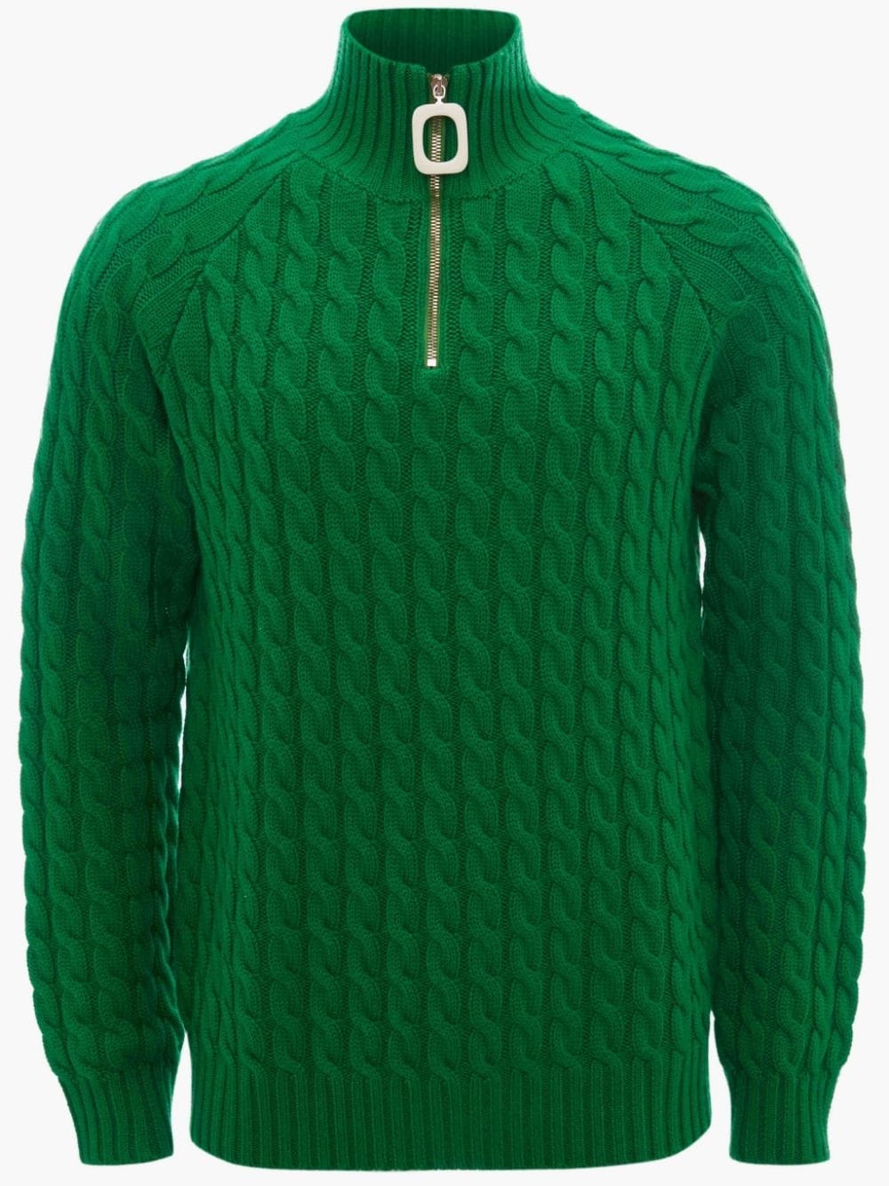 Henley cable-knit jumper - 1