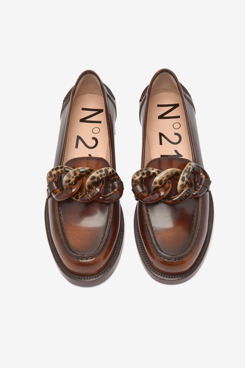 CHUNKY CHAIN-EMBELLISHED LOAFERS 2