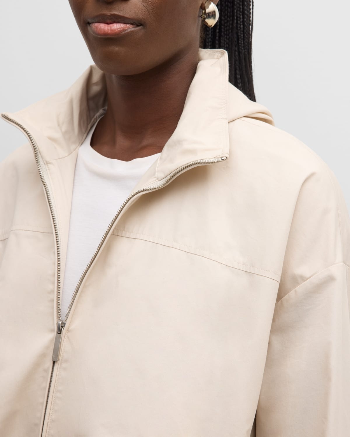 Cropped Technical Cotton Windbreaker - 5