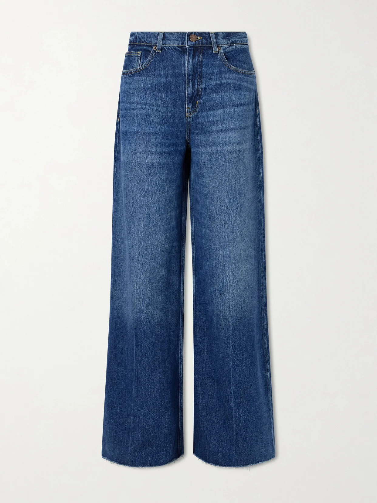 High-rise Wide-leg Jeans - 1