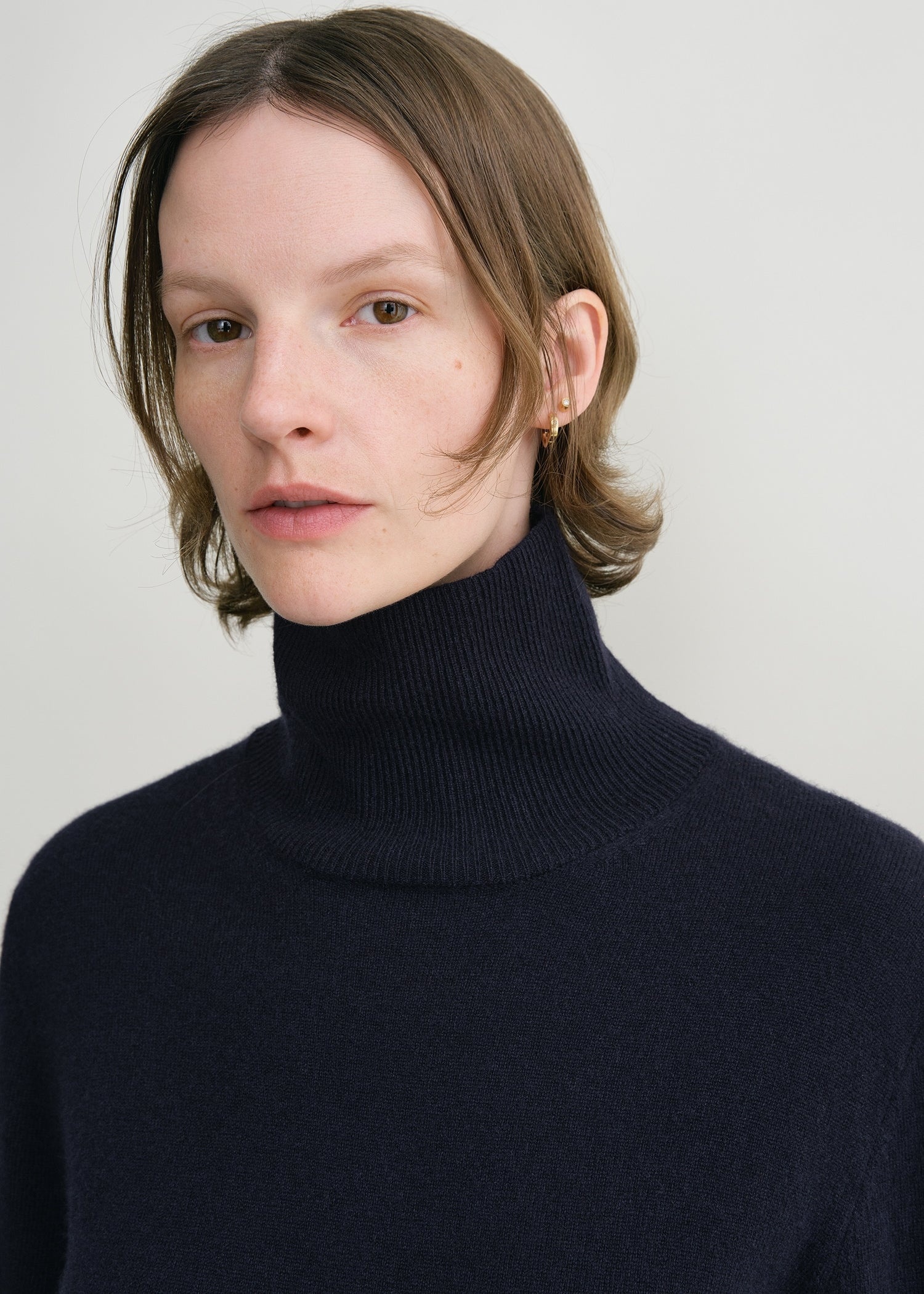 Cropped turtleneck navy - 5