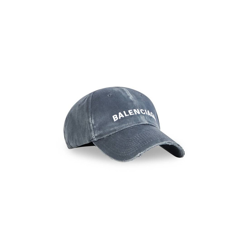 BALENCIAGA Logo Front Cap in Grey outlook