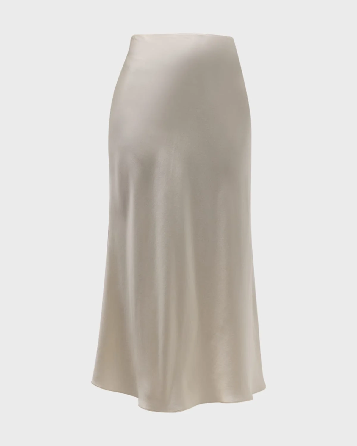 Silk Midi Skirt - 1