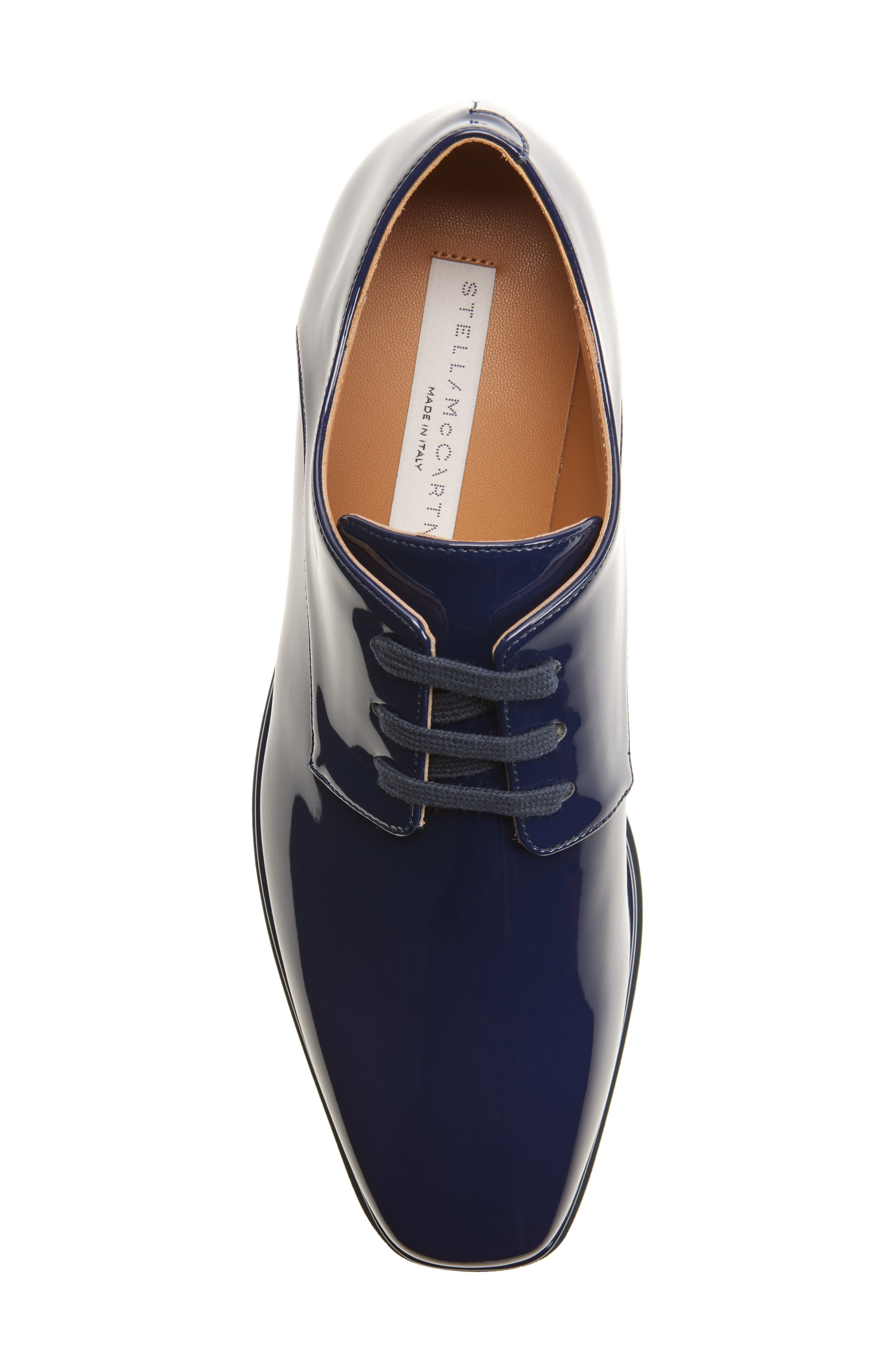 Stella McCartney Sneakelyse Patent Platform Sneaker in Navy at Nordstrom - 5