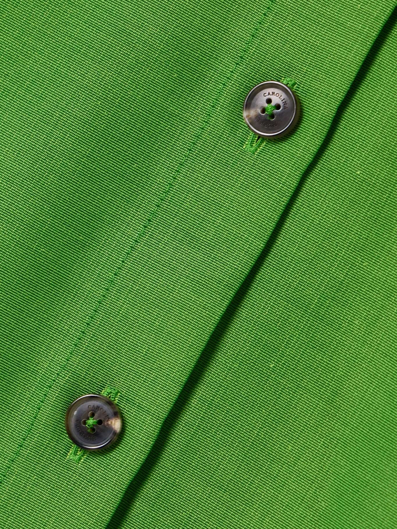 Cotton-blend faille shirt Leaf green - 5