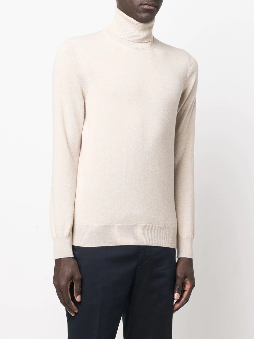 funnel neck cashmere jumper - 3