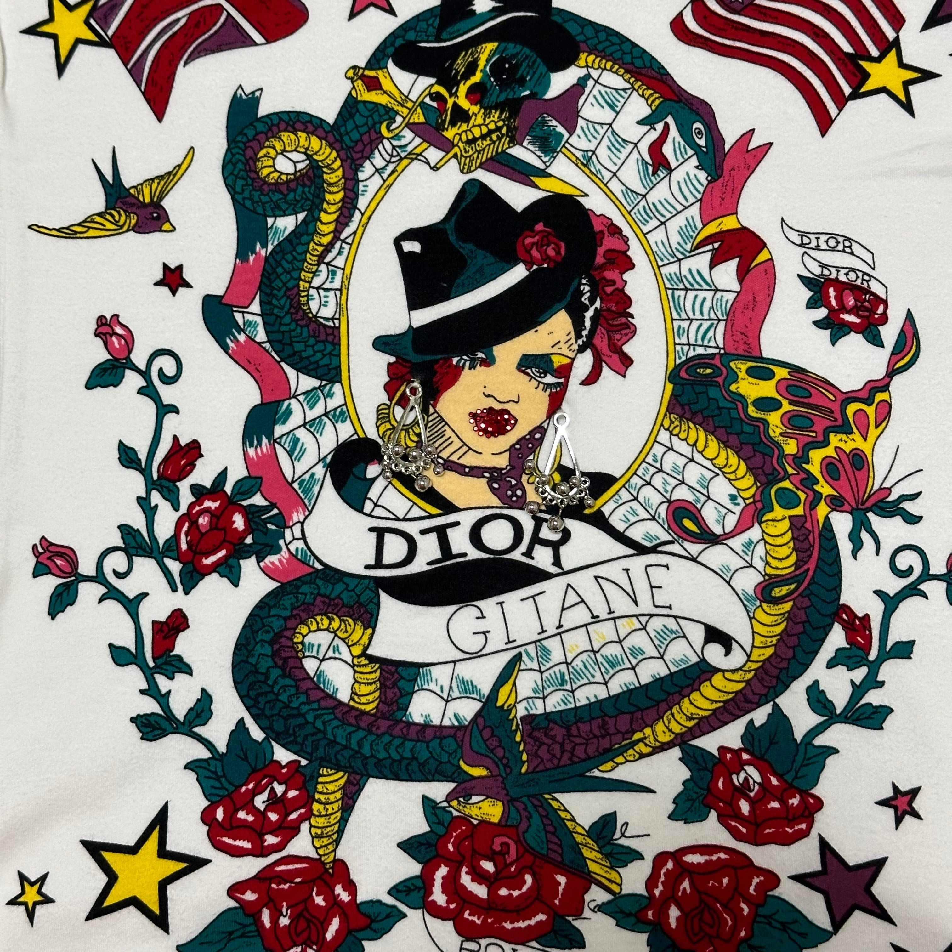 CHRISTIAN DIOR Spring Summer 2004 Gitane Tatoo Print T-shirt - 3