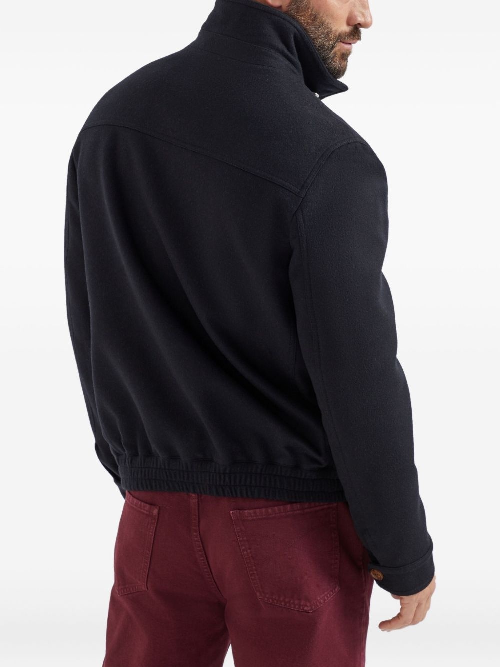 wool bomber jacket - 5