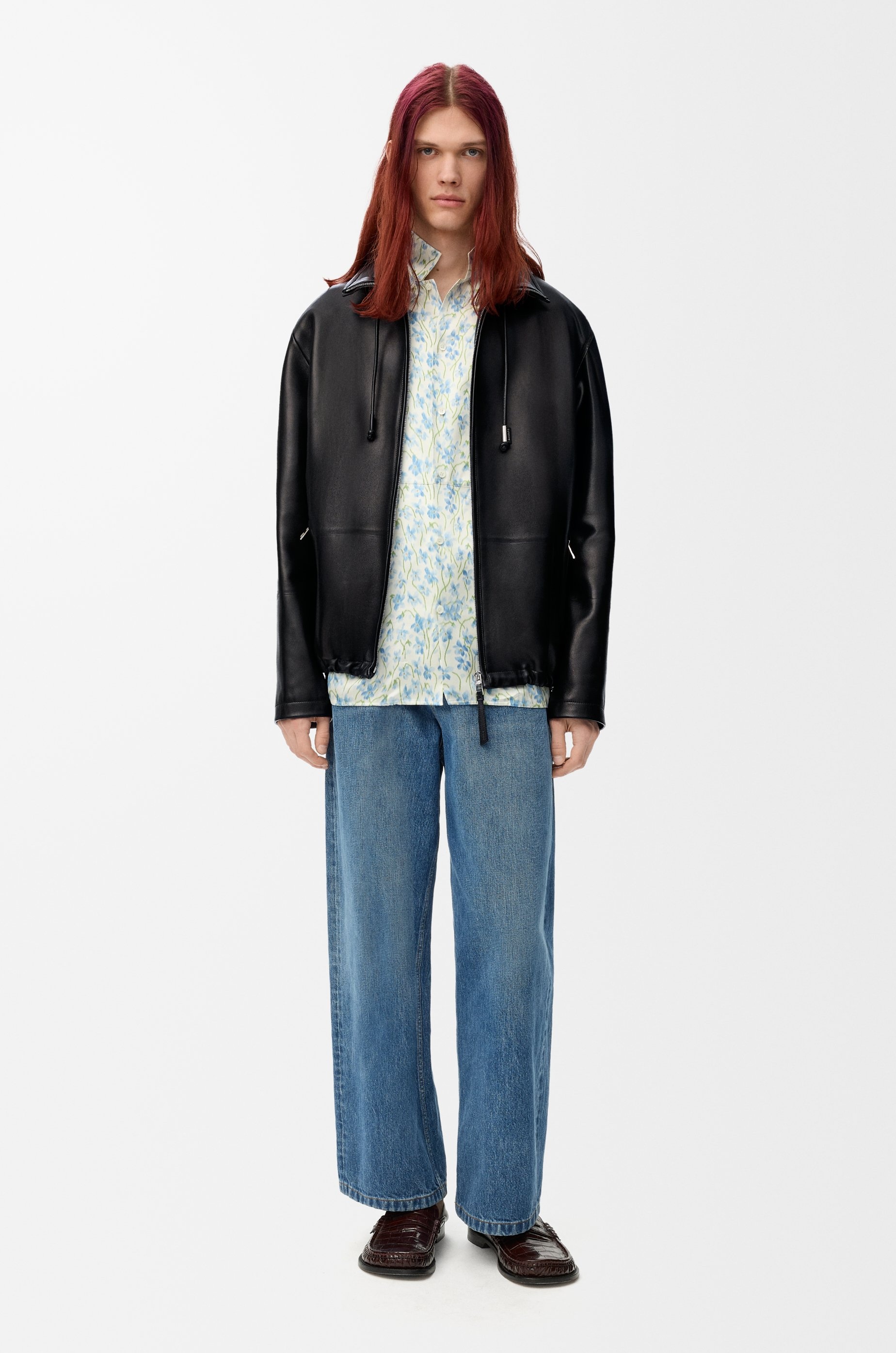 Zip-up jacket in nappa lambskin - 2