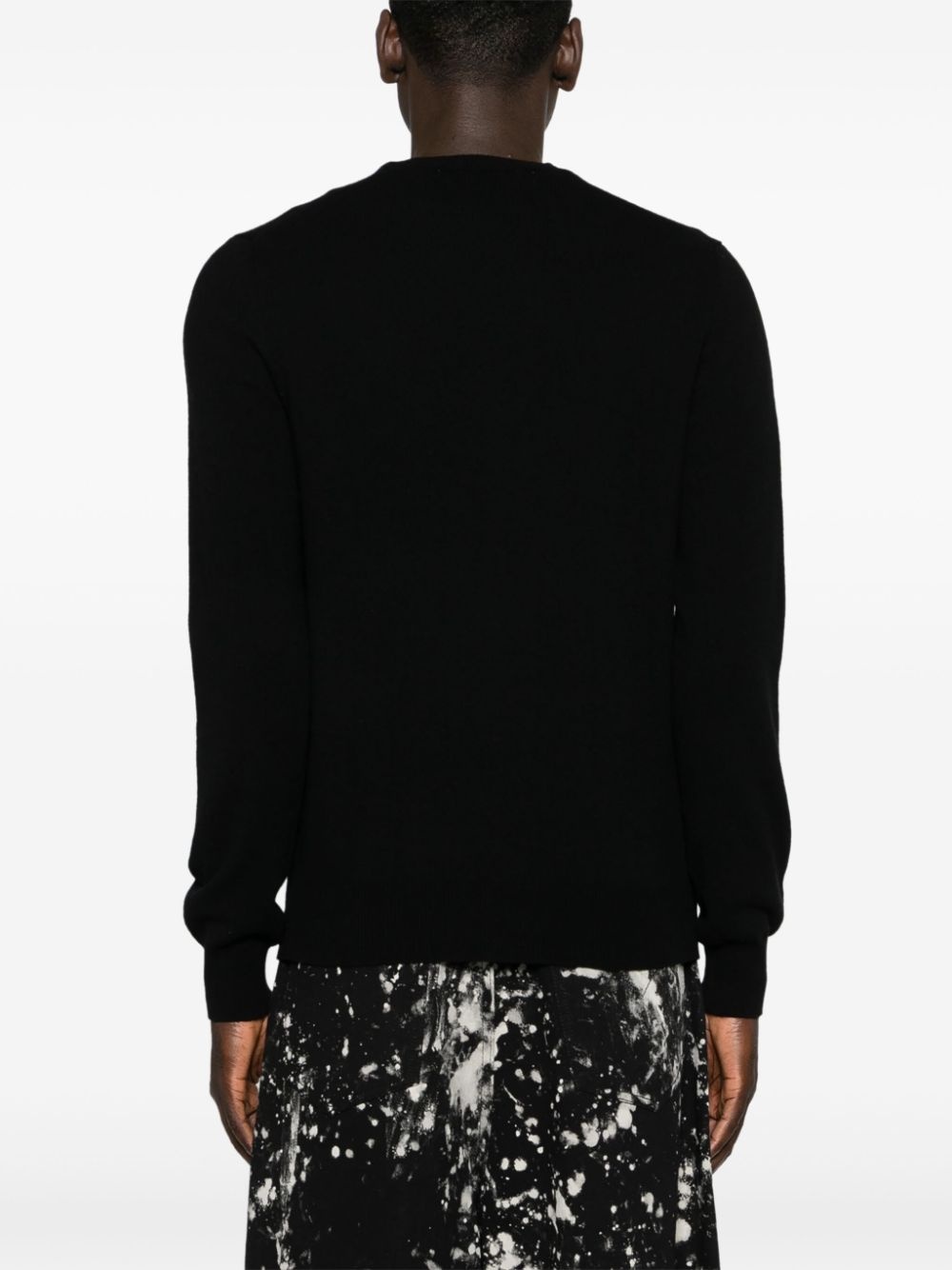 heart-patch wool jumper - 6