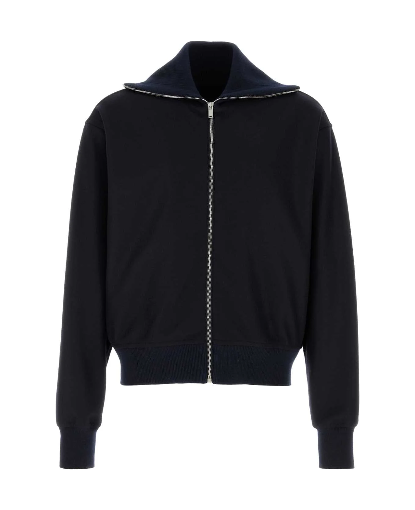 Midnight Blue Wool Cardigan - 1