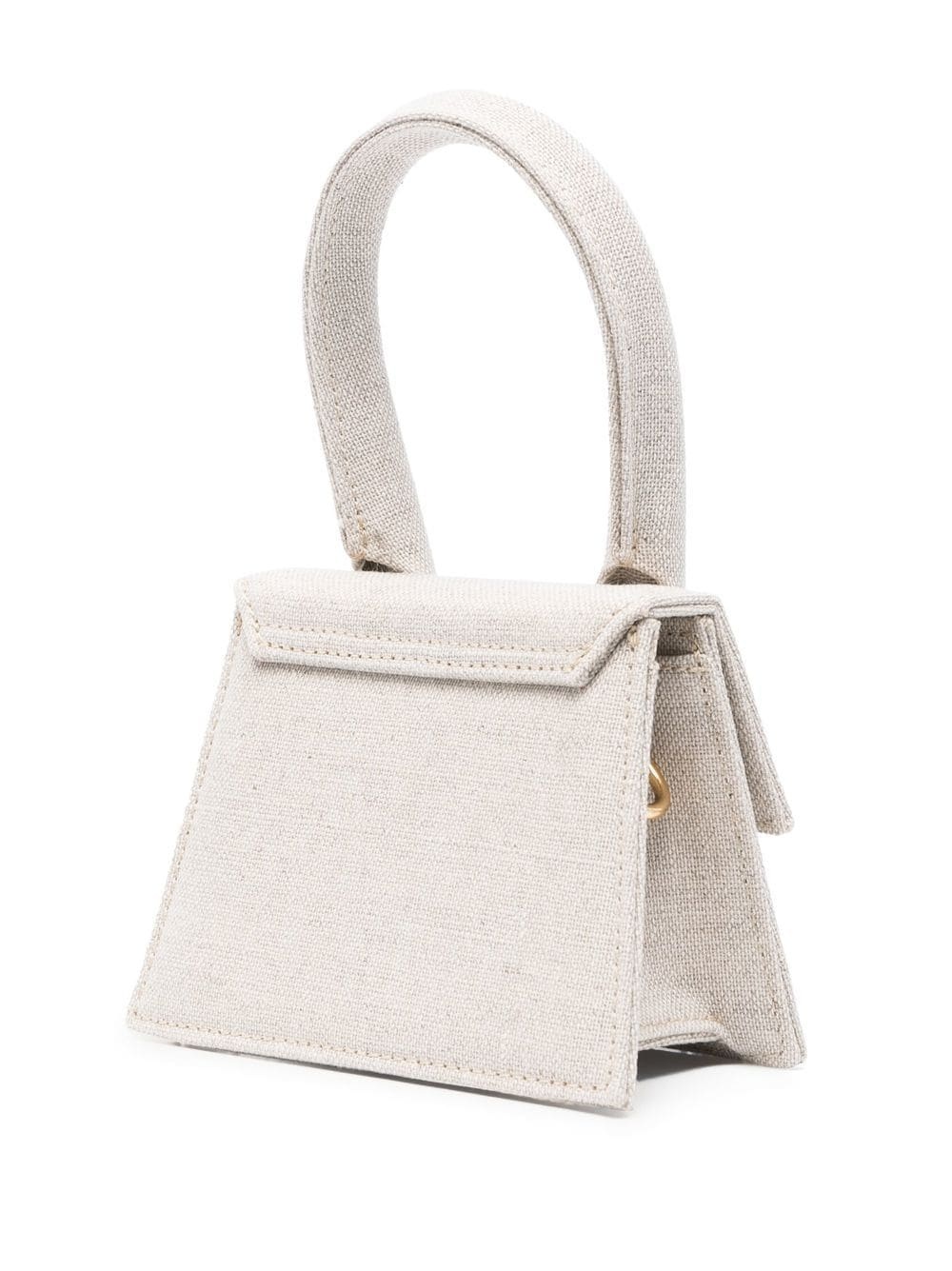 Le Chiquito moyen linen top handle bag - 4