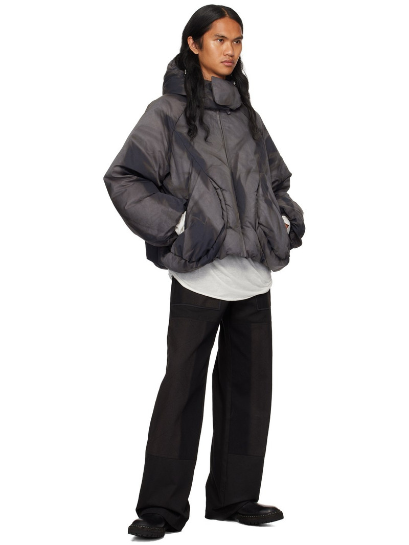 bleached-effect padded jacket 5