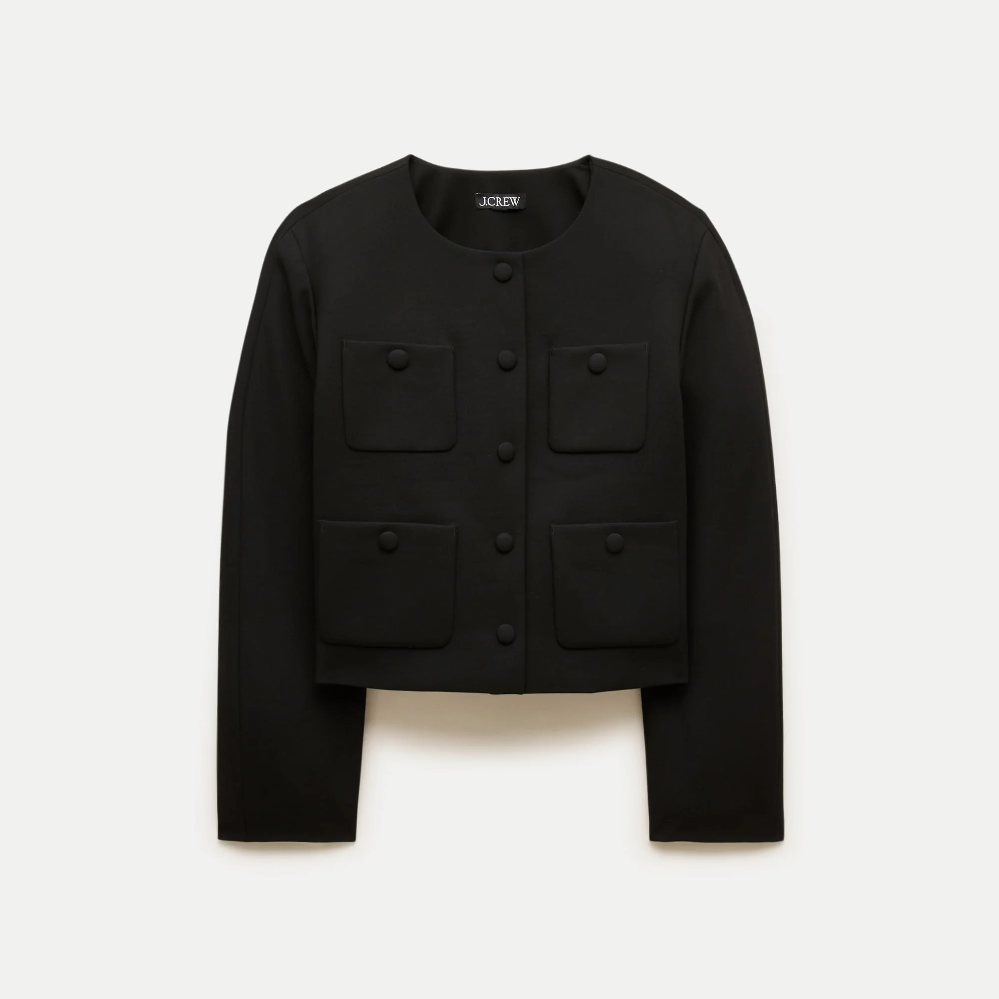 Drop-shoulder lady jacket in four-season stretch - 1